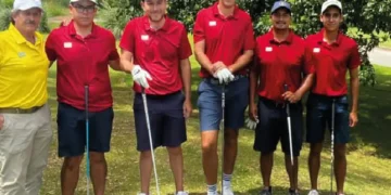 Fotos del equipo nacional que acudió a la Copa Los Andes anterior. Crédito: Federación Boliviana de Golf
