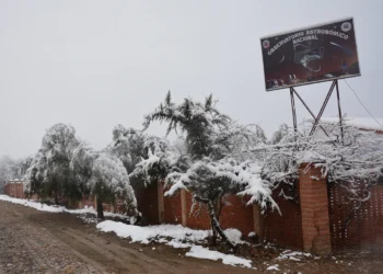 Las nevadas suelen ser típicas del invierno. Foto: Observatorio Astronómico Nacional Tarija-Bolivia.