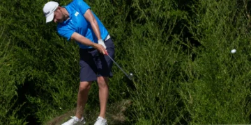 El golfista boliviano José Luis Montaño en competencias anteriores  (Federación Boliviana de Golf)