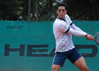 Murkel Dellien en un partido anterior de una competencia pasada.