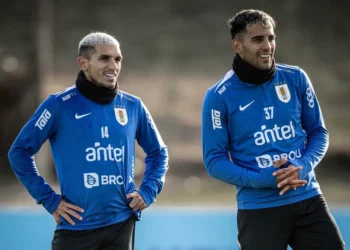 Entrenamiento de la Selecciónde Uruguay
