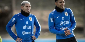 Entrenamiento de la Selecciónde Uruguay