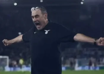 Maurizio Sarri  en su anterior etapa con la Lazio