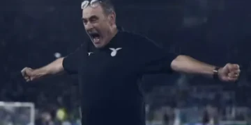 Maurizio Sarri  en su anterior etapa con la Lazio