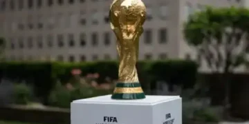 El trofeo de la Copa Mundial