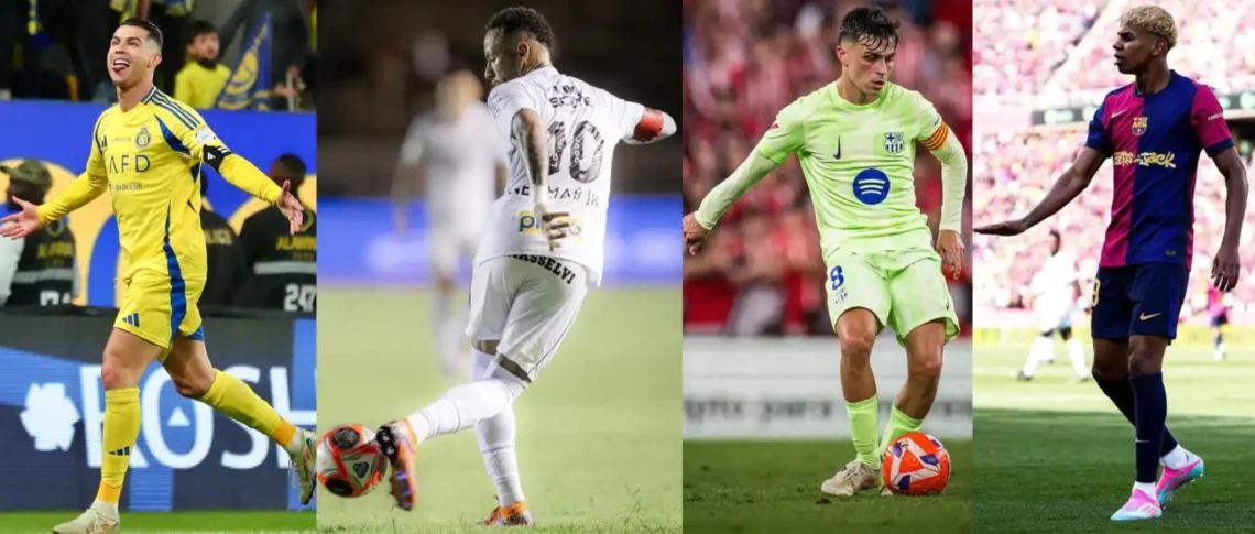 Cristiano Ronaldo, Neyamr, Pedri y Lamine Yamal