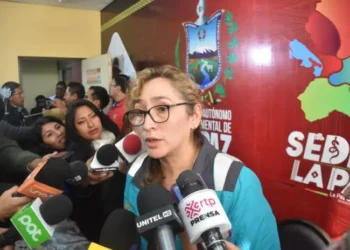 La directora municipal de Salud de La Paz. Fátima Verduguez. FOTO: GAMLP