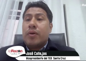 Vicepresidente del Tribunal Electoral Departamental (TED) de Santa Cruz, José Callejas en entrevista con La Razón Radio.