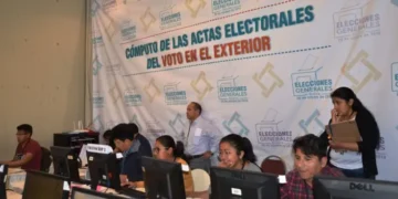 Cómputo de actas electorales..
Foto: RRSS