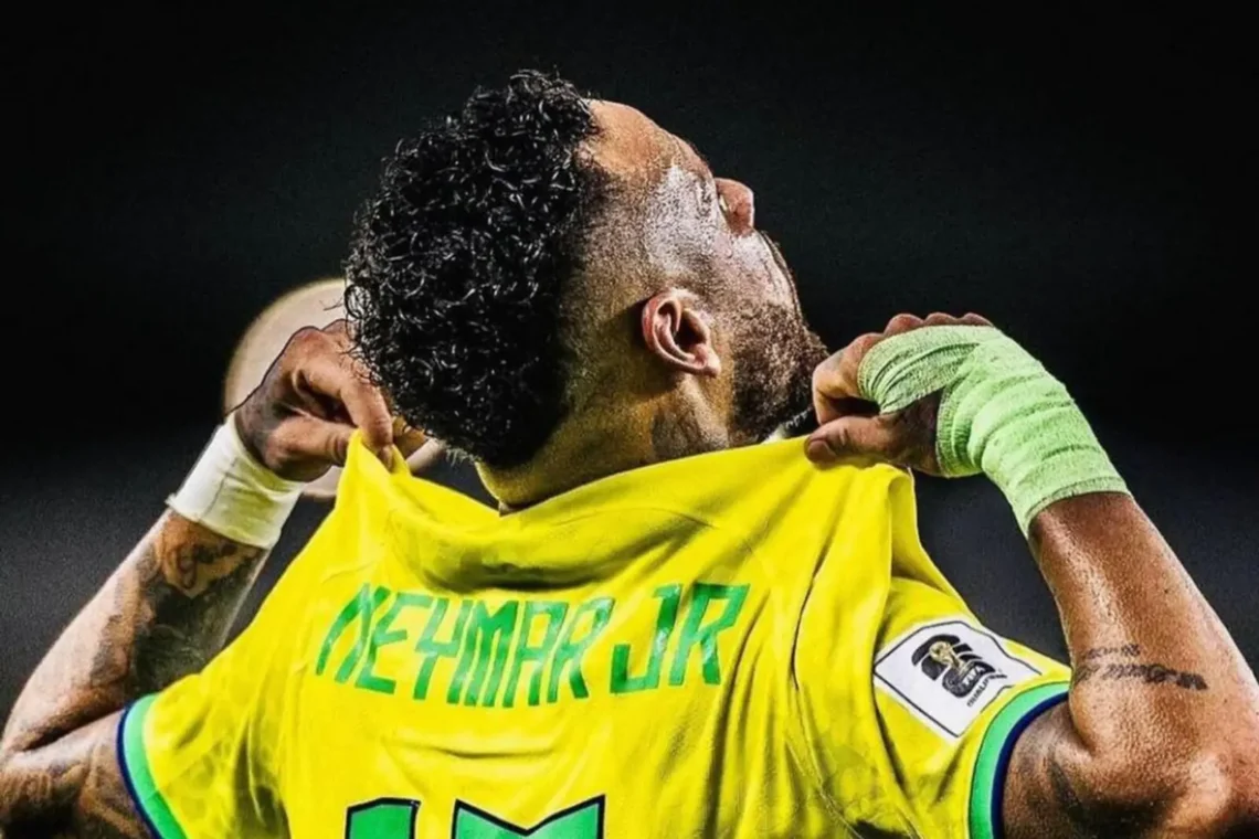 Neymar con la camiseta de la Canarinha