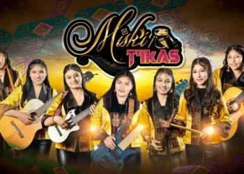 La agrupación femenina Misk'i Tik'as llega desde Oruro para ofrecer un concierto en el Ministerio de Culturas. FOTO: Misk'i Tik'as