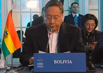 El presidente Luis Arce participa de la Cumbre del Mercosur. Foto: RRSS.