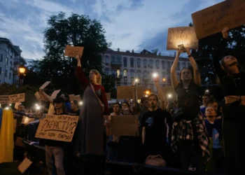 Hubo protestas en Kiev por la nueva ley/AFP
