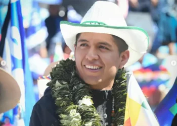 Andrónico Rodríguez: Joven dirigente cocalero y actual presidente del Senado, emergió desde las filas del MAS, pero tomó distancia tanto de Evo Morales como del presidente Luis Arce.