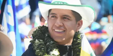 Andrónico Rodríguez: Joven dirigente cocalero y actual presidente del Senado, emergió desde las filas del MAS, pero tomó distancia tanto de Evo Morales como del presidente Luis Arce.