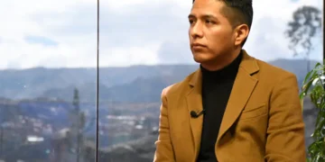 Andrónico Rodríguez, en entrevista en el programa Piedra, Papel y Tinta de La Razón. Foto: Archivo.