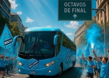 Bolívar expuso un arte especial para presentar el cotejo de este miércoles ante Palestino (Bolívar).