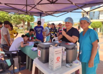 El personal de salud se movilizó en puntos estratégicos. Foto: Ministerio de Salud.