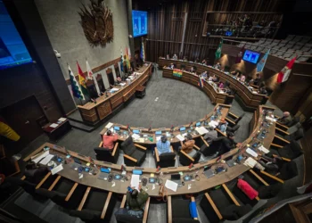 Sesión de la Cámara de Senadores. Foto: Archivo.
