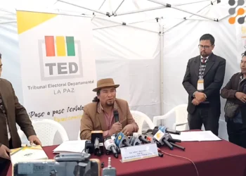 El vocal del TED La Paz, Sabino Chávez.