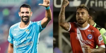 El delantero argentino Martín Cauteruccio y el extremo argentino Damián Batallini.