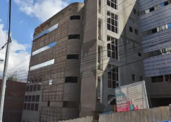Está en plena construcción el Hospital San Antonio de La Paz. Foto: AMUN.