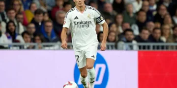 El destacado jugador del Real Madrid, Lucas Vázquez (AFP).