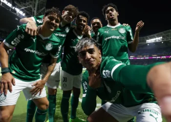 Selfie, tras la victoria de Palmeiras. (FOTO: SE Palmeiras)