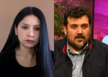 Luciana Jáuregui y Carlos Saavedra en entrevista con La Razón.