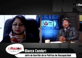 Blanca Condori, jefa de Gestión de la Política de Discapacidad en entrevista con La Razón Radio.
