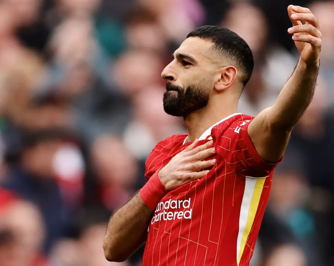 El delantero egipcio Mohamed Salah en un partido anterior con Liverpool.