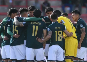 Selección de Bolivia en un partido por eliminatorias