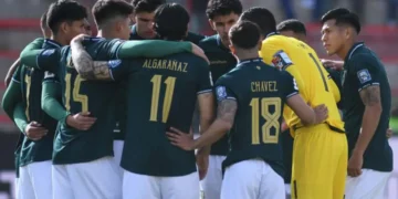 Selección de Bolivia en un partido por eliminatorias