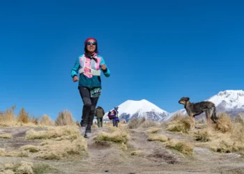 Una deportista en pleno campo traviesa en una prueba anterior.