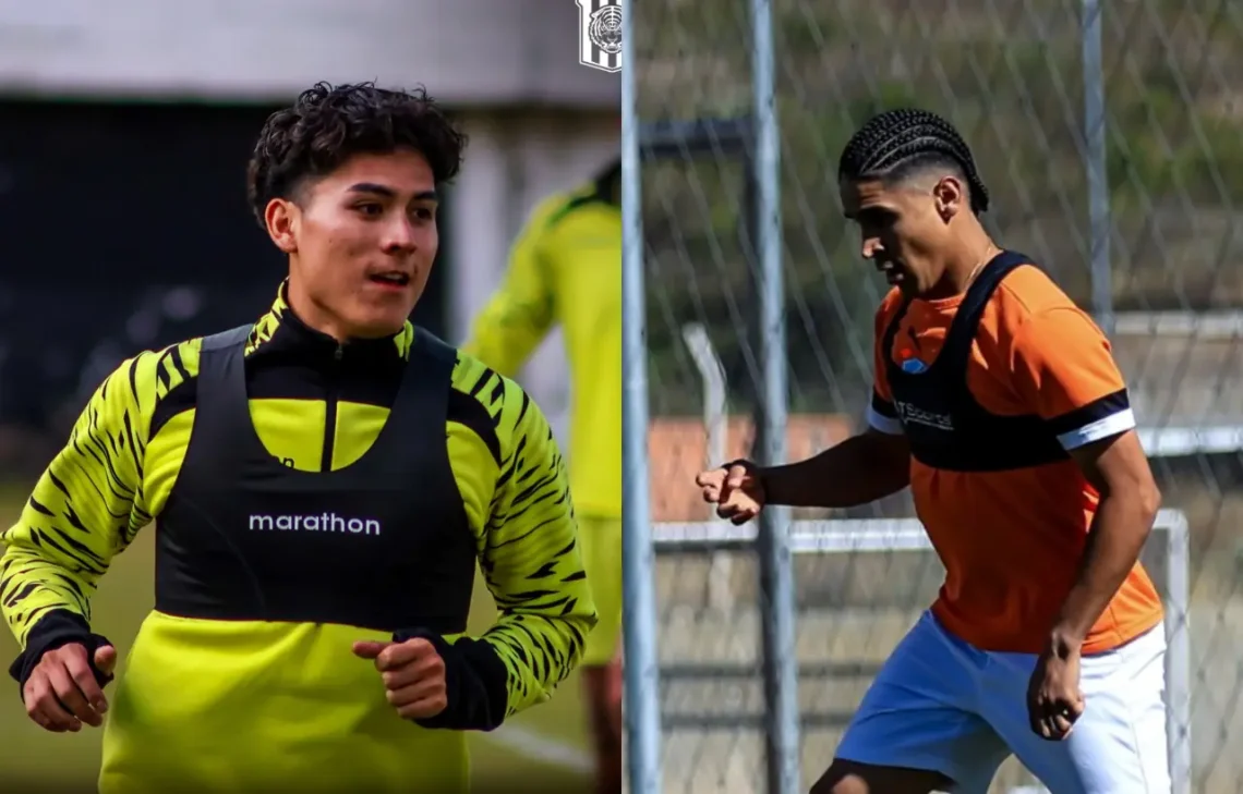 El delantero de The Strongest, Gabriel Sotomayor (izq.) y el extremo de Bolívar, el colombiano Daniel Cataño, refuerzan a los grandes del fútbol boliviano.