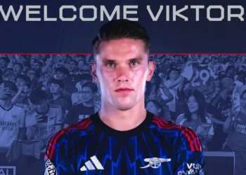 Presentación de Viktor Gyökeres a Arsenal. (FOTO: @Arsenal)