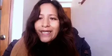 Secretaria ejecutiva de FRUTCAS, Yamile Cruz. Foto captura.