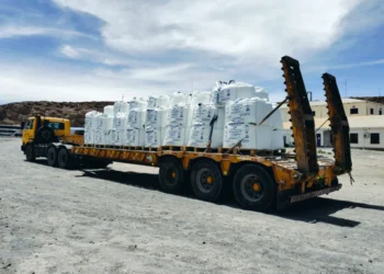 El carbonato de litio lidera las exportaciones, seguido por el cloruro de potasio. Foto: YLB.