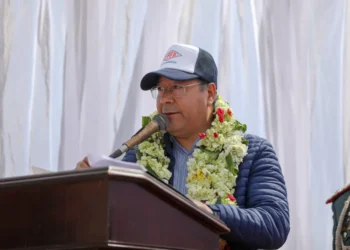 El presidente Luis Arce entregó redes de gas domiciliario en una barrio de La Paz. (Foto: Archivo)