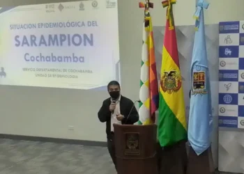 Informe del Sedes de Cochabamba sobre los casos de sarampión. FOTO: Gobernación de Cochabamba