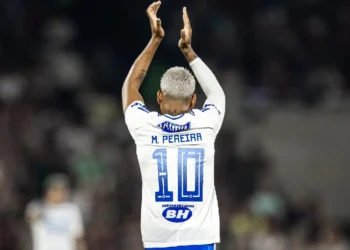 Festejo de gol de Pereira. (FOTO: Cruzeiro Esporte Clube)