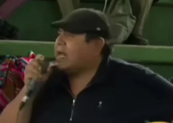 El dirigente evista Henry Ceballos.
Captura DTV