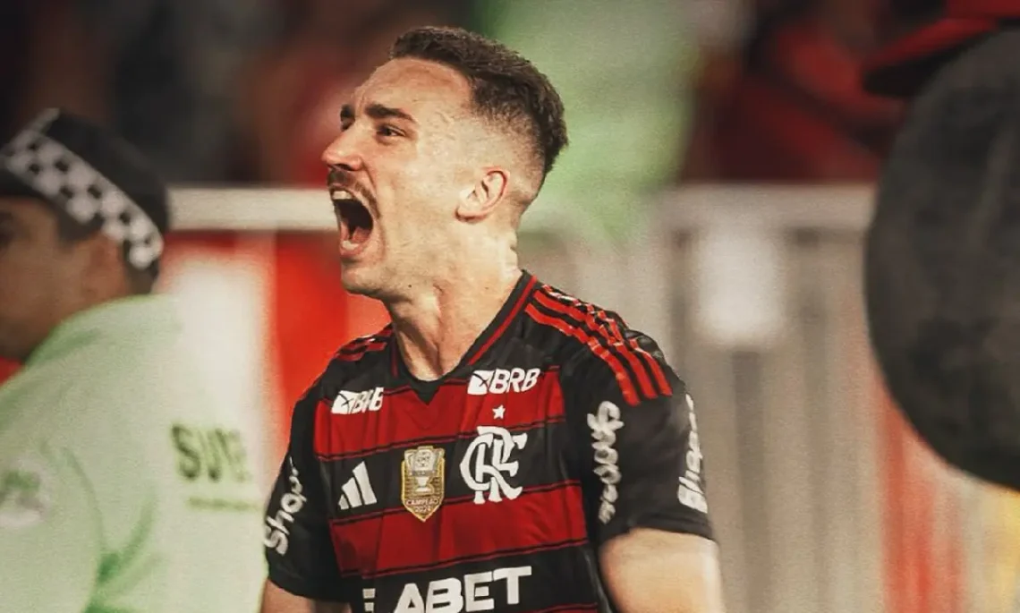 Festejo de Leo Ortiz en la victoria de Flamengo. (FOTO: Clube de Regatas do Flamengo)
