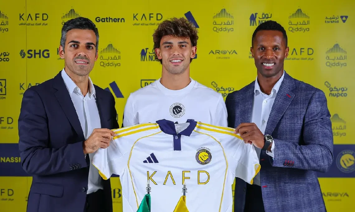 Joao Félix presentado en el Al-Nassr. (FOTO: Al-Nassr)