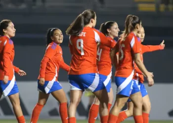 La Roja femenina disputando la Copa América. (FOTO: @LaRoja)