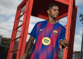 Marcus Rashford con la camiseta de FC Barcelona