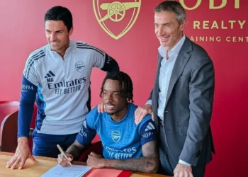 Noni Madueke firmó por el Arsenal. (FOTO: Arsenal)
