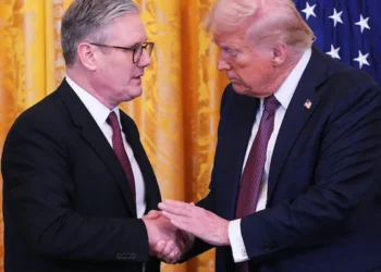 Un encuentro entre Trump (der.) y Starmer. Foto: Archivo AFP