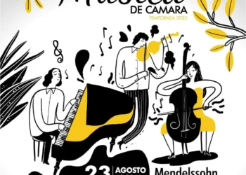 El afiche del concierto de música de cámara de la Orquesta Sinfónica Nacional. FOTO: OSN