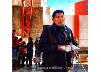El alcalde de Llallagua, Adalid Jorge, fue aprehendido por la Policía. FOTO: RRSS